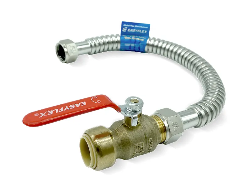 3/4” ID <br> Push Fit Ball Valve x FIP